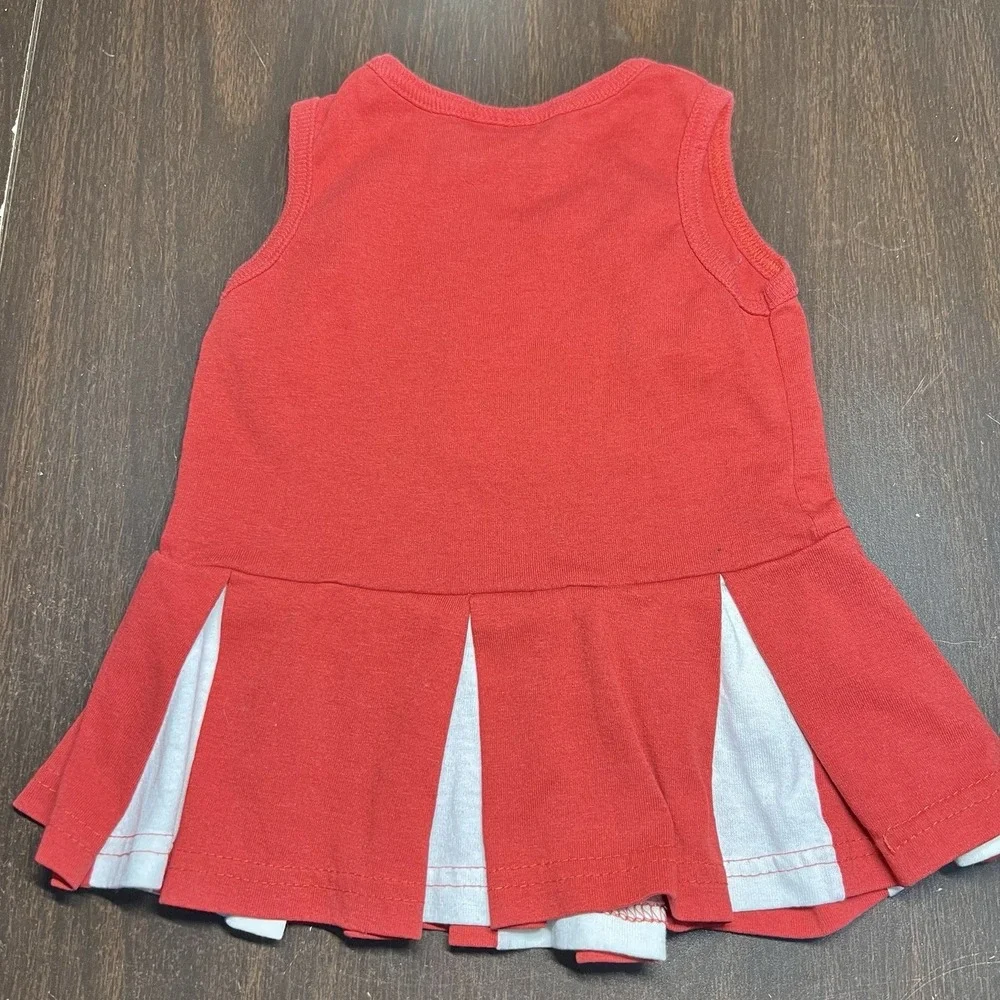 Vtg Brandon Sportswear Girls Sz‎ 3-4(SEE INFO) Indiana IU Cheer Dress Red White